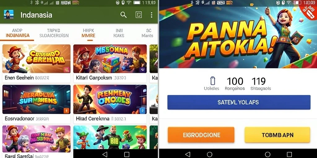 Tampilan awal yang menarik dan mudah digunakan.