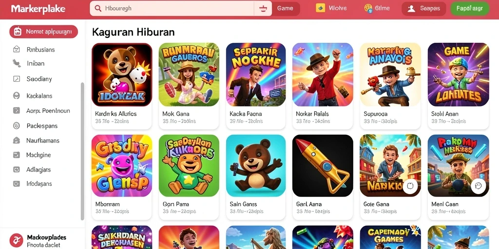 Tampilan awal permainan yang menawan dan bersahabat.
