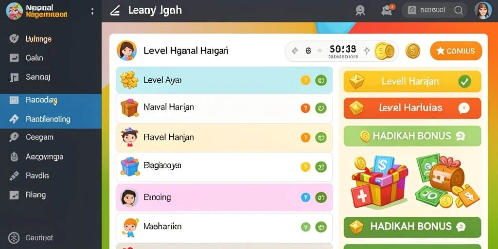 Tangkapan layar dari level pertama yang menantang.