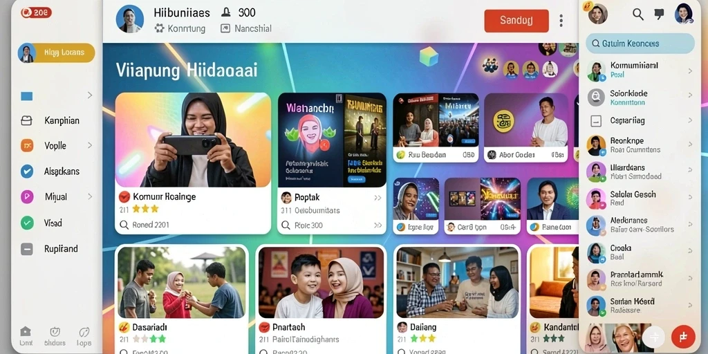 Tampilan antarmuka yang modern dan menarik.