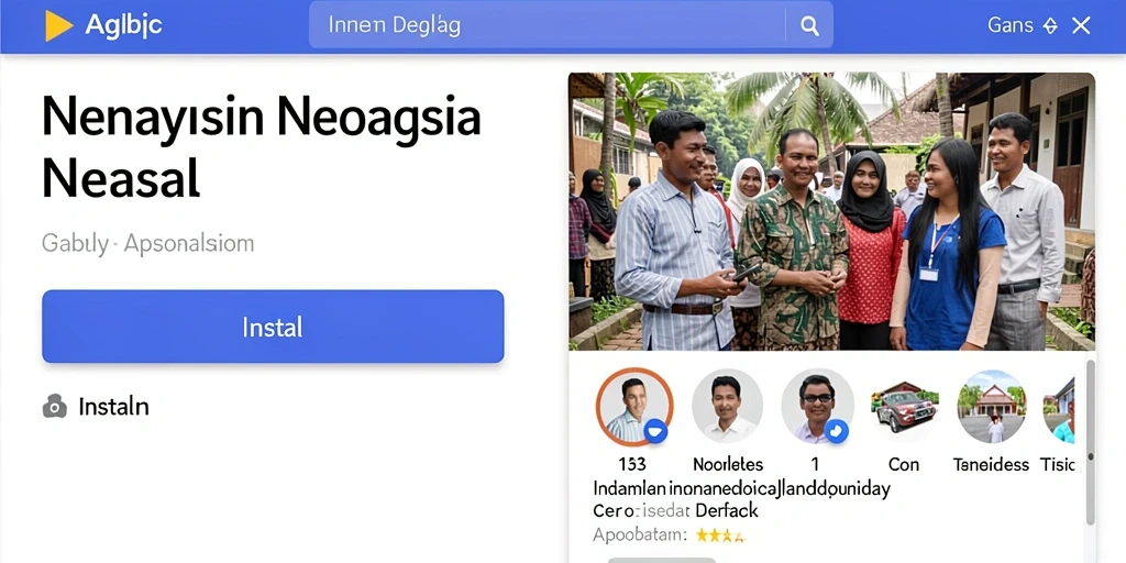Tampilan antarmuka utama yang menarik.