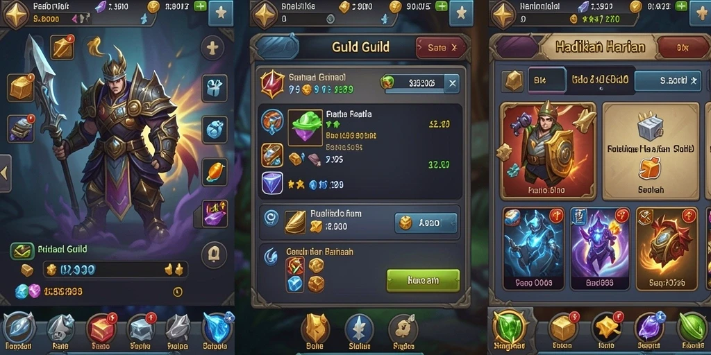 Screenshot pertama menampilkan tampilan menu utama SULTANTOTO.