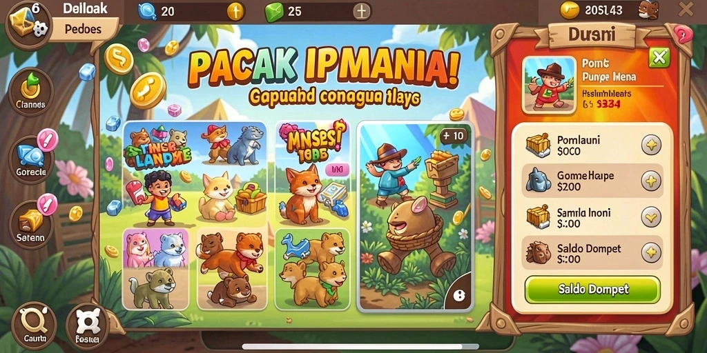 Tampilan awal aplikasi VO777 yang menarik.